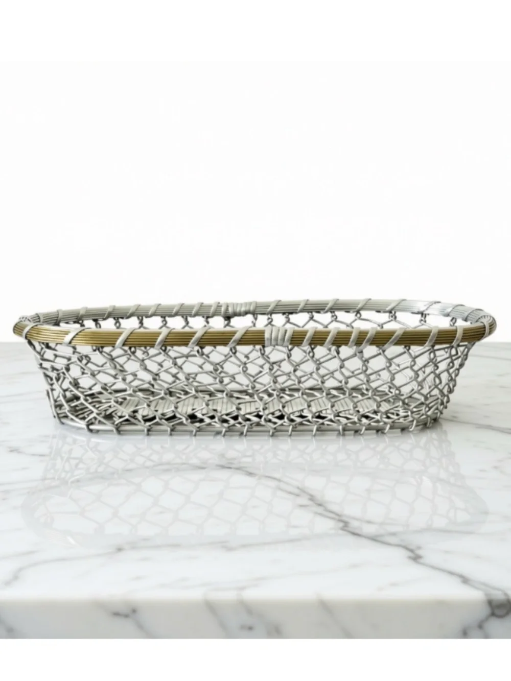 Woven Aluminum Bread Basket